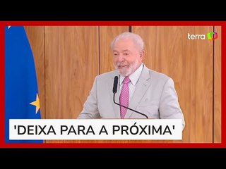 Lula se desculpa por não ter criado 'Ministério do Namoro': 'Fiquei de criar e não criei'