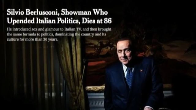 La stampa mondiale ricorda Berlusconi, fra luci e ombre