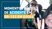 Vídeo mostra jornalista e amigas cantando dentro de carro antes de morrerem em acidente em Goiás