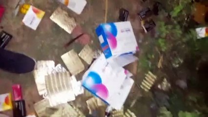 एसएसबी रोड पर फेंकी अवधि पार दवाईयां, दौड़ी टीम