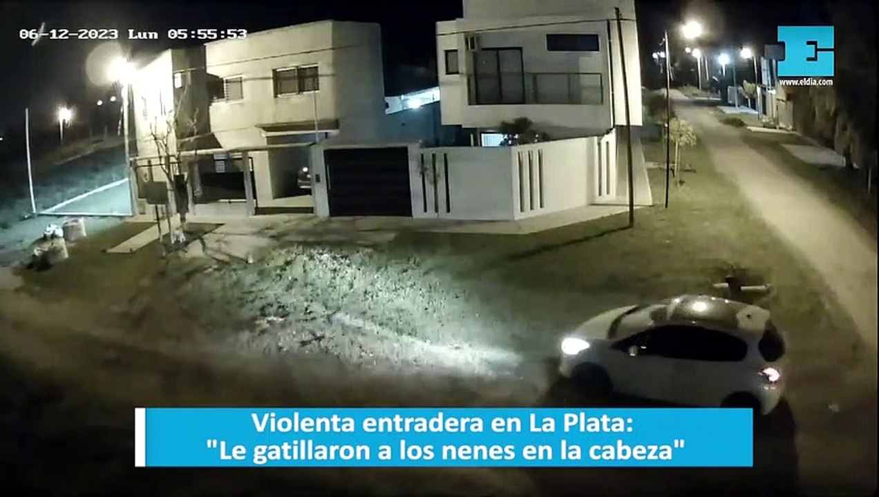 Violenta entradera en La Plata: "Le gatillaron a los nenes en la cabeza"