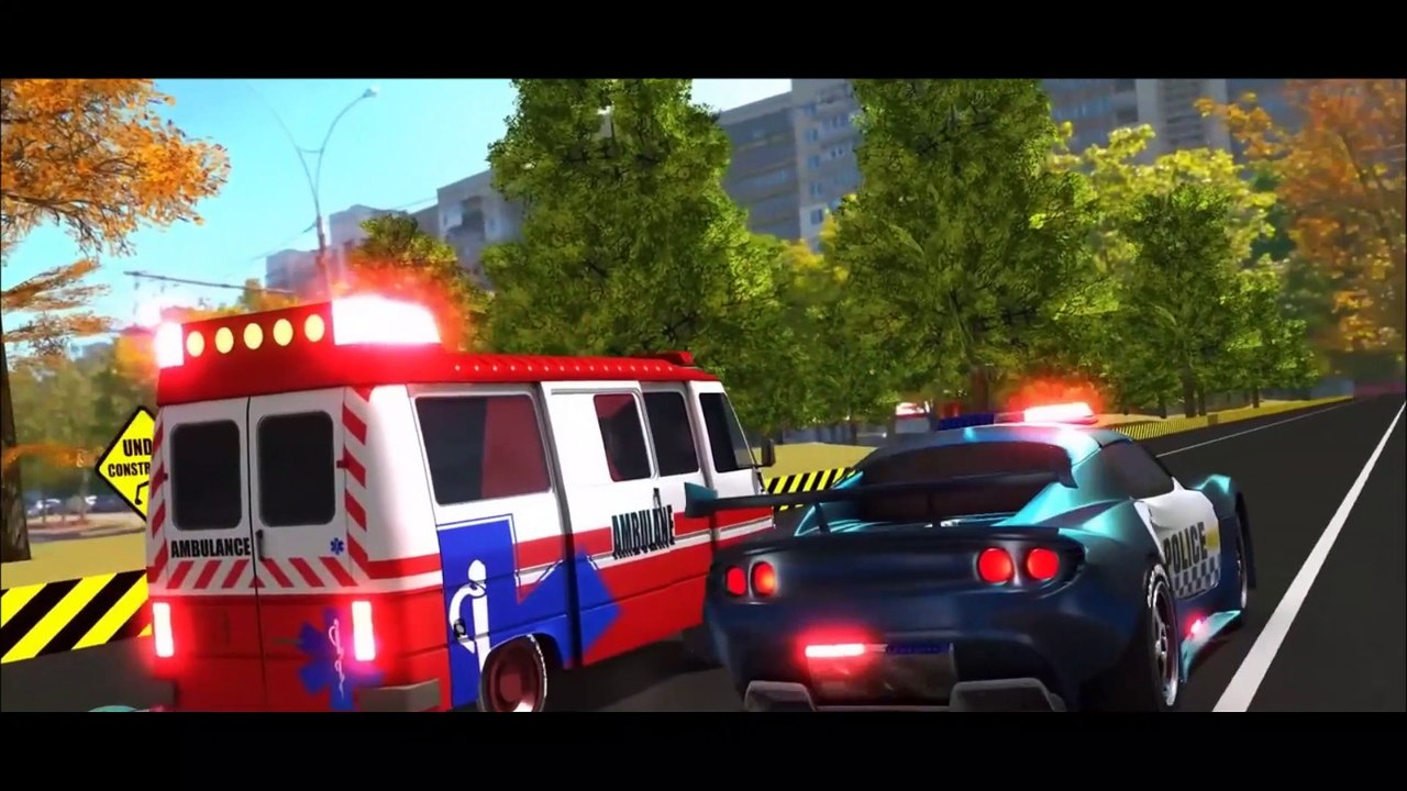 Wheels On The Police Car Nursery Rhyme for Children