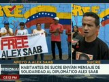 Sucrenses acompañan al Movimiento Free Alex Saab y enviaron mensajes de solidaridad al diplomático