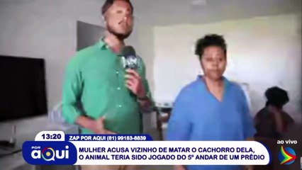 Crueldade: cachorro é achado morto após ser arremessado de prédio no Recife