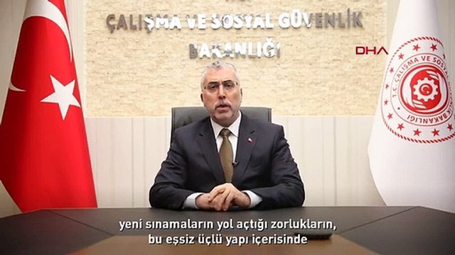 Çalışma ve Sosyal Güvenlik Bakanı Vedat Işıkhan, ILO'nun 111'inci Uluslararası Çalışma Konferansı'na video mesaj gönderdi