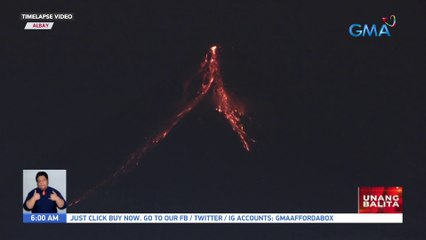 Kasalukuyang nasa alert level 3 ang Bulkang Mayon | UB