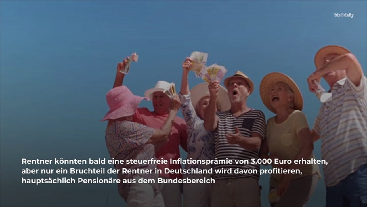 Rente: Bundesregierung plant Inflationszahlung von 3.000 Euro