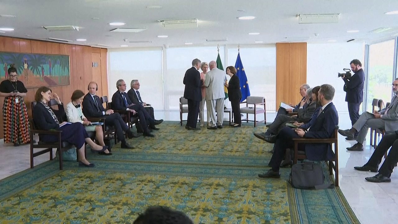 Lula encontra Ursula von der Leyen, presidente da Comissão Europeia