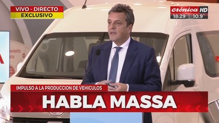 Massa: "Tenemos que potenciar a Argentina como plataforma regional para el sector automotriz"