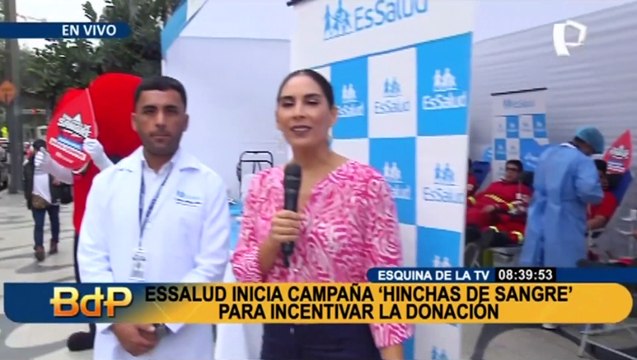 'Hinchas de Sangre': Realizan campaña de donación en La Esquina de la Televisión