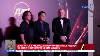 Oliver Victor B. Amoroso, itinalagang Senior Vice President for GMA Integrated News ng GMA Network | UB