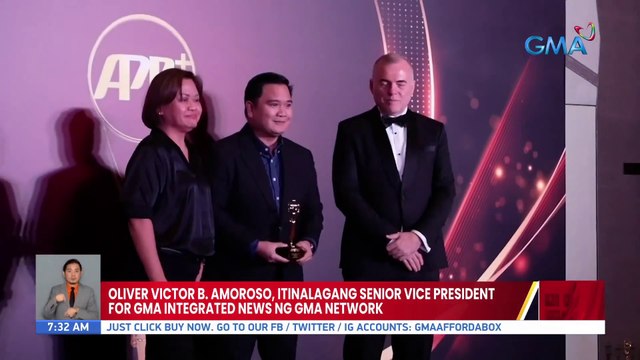 Oliver Victor B. Amoroso, itinalagang Senior Vice President for GMA Integrated News ng GMA Network | UB