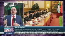 Presidentes de Honduras y China rubrican 22 acuerdos para fortalecer los nexos bilaterales