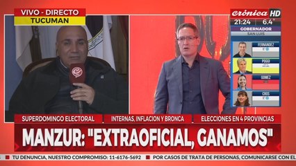 Manzur mano a mano con "Crónica": "Tucuman marca una tendencia a nivel nacional"