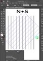 N S  Monogram Logo Design in Illustrator#shorts #logo #illustrator