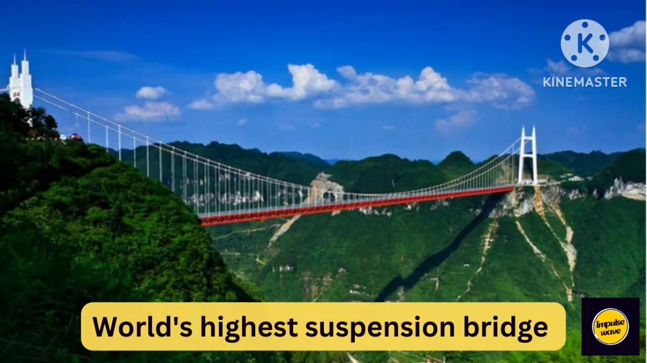 World's highest suspension bridge | structural Engineering marvel ...