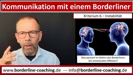 Kriterium 6 - Kommunikation mit einem #Borderliner - #Instabilität