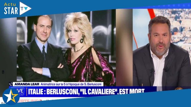 Amanda Lear amusée par la réputation sulfureuse de Silvio Berlusconi : “Je n’étais pas son genre”