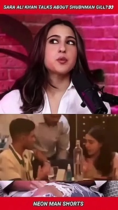 Sara Ali Khan talks about Shubman Gill? 99 | Sara Ali Khan Shubman Gill News Shorts Facts #shorts