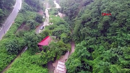 TEMPÊTE À SAMSUN ; DES ROUTES TOURNÉES VERS LE LAC, DES INONDATIONS SE SONT PRODUITES