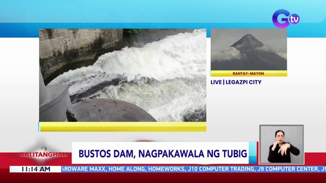Bustos Dam, nagpakawala ng tubig | BT