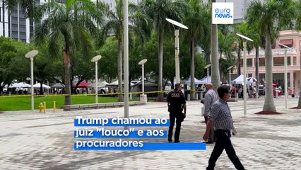 Donald Trump comparece no tribunal de Miami, na Flórida