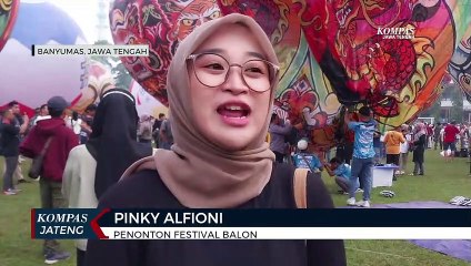 Langit Purwokerto Dihiasi Balon Warna-Warni