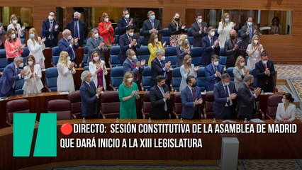 Sigue en directo la sesión constitutiva de la Asamblea de Madrid que dará inicio a la XIII legislatura