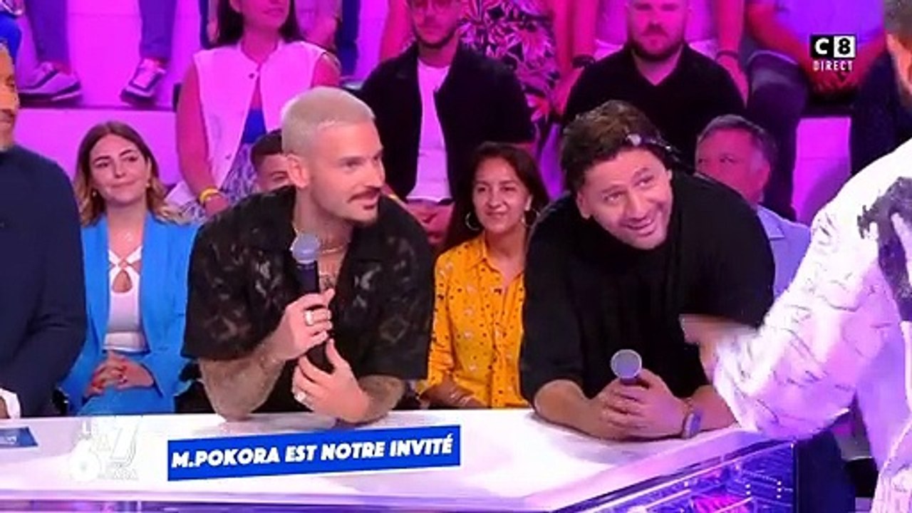 Le chanteur M Pokora reforme le groupe Linkup avec Lionel Tim en direct sur le plateau de "Touche pas à mon poste" sur C8 - Regardez