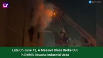 Delhi Fire: Massive Blaze Breaks Out At Factory In Bawana Industrial Area; No Injuries Or Casualties Reported