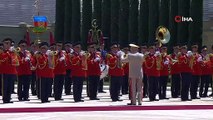 Cumhurbaşkanı Erdoğan, Bakü’de resmi törenle karşılandı