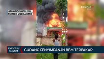 Kebakaran Besar Landa Gudang BBM di Labuhan Batu