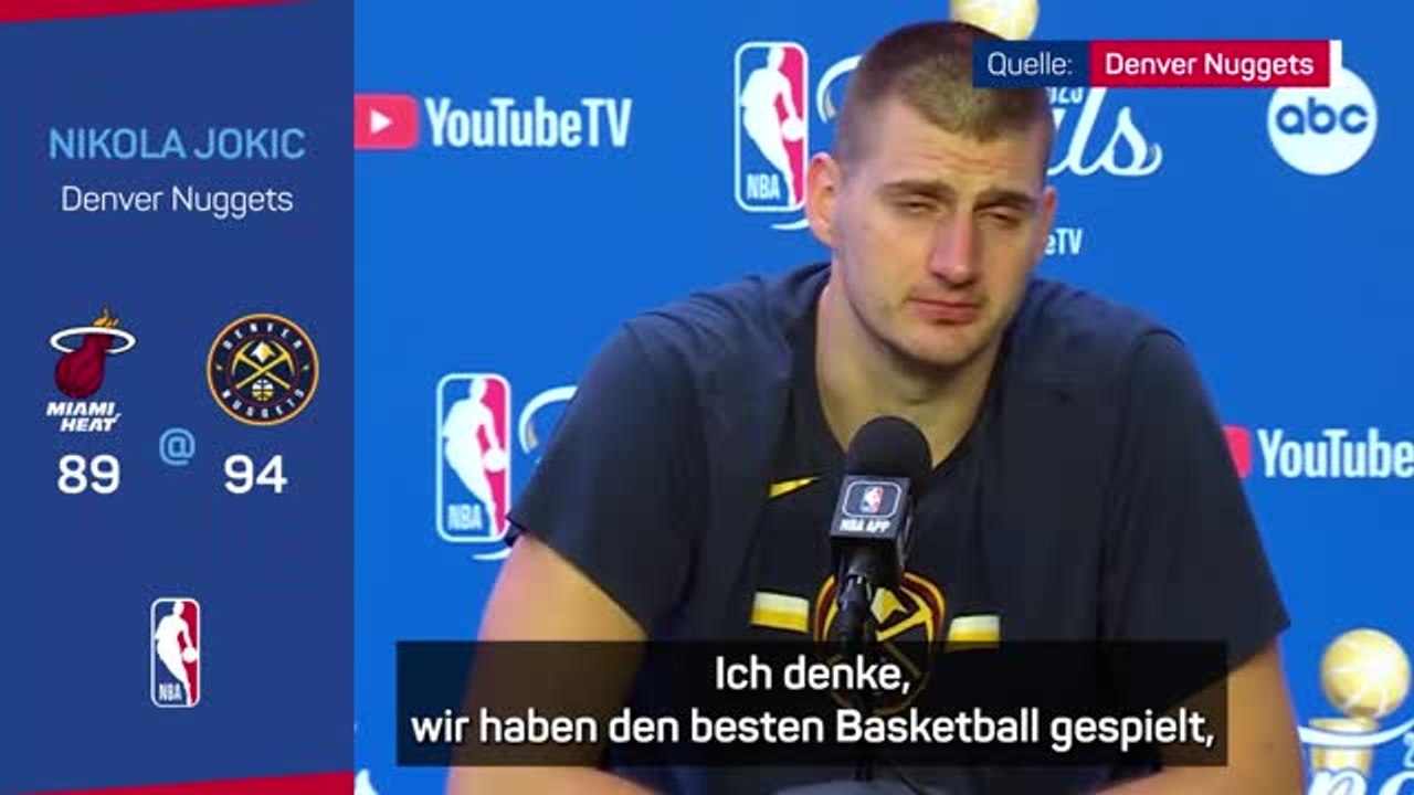 Jokic: 'Wir haben den besten Basketball gespielt'