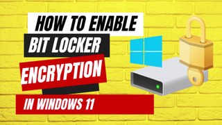 How to enable bit locker on windows 11 PC or Laptop || How to Enable BitLocker Drive Encryption