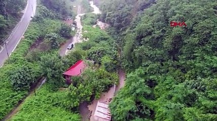 Samsun'u sağanak yağış vurdu