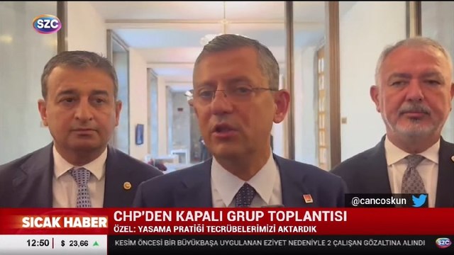 Özgür Özel’den, kapalı grup toplantısı sonrası dikkat çeken açıklama
