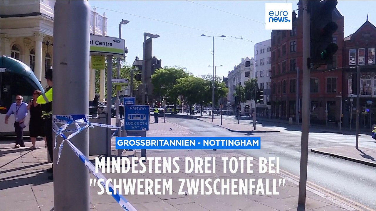 Gefahrenlage in Nottingham: Drei Tote, drei Verletzte - Eine Festnahme