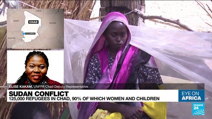 Sudan conflict: 125,000 refugees in Chad, 90% of which women and children
