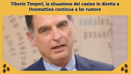 Tiberio Timperi, la situazione del casino in diretta a Unomattina continua a far rumore
