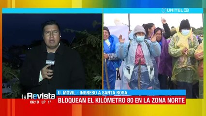 Este martes reportan bloqueo en la zona norte, que impide circulación Santa Cruz y Cochabamba por la ruta nueva