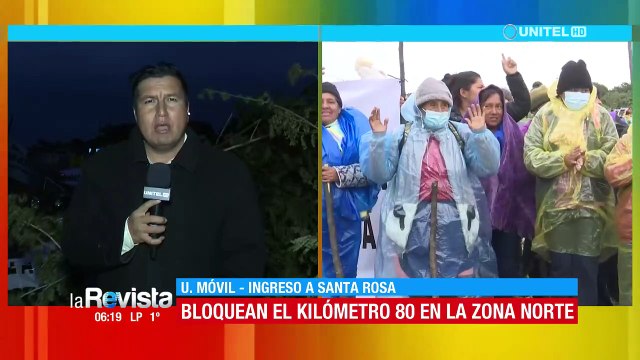 Este martes reportan bloqueo en la zona norte, que impide circulación Santa Cruz y Cochabamba por la ruta nueva