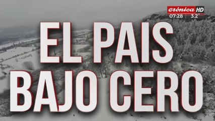 Argentina bajo cero: la ola de frío afecta a todo el país