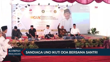 Sandiaga Uno Ikuti Doa Bersama di Pondok Pesantren Ar Raudhoh