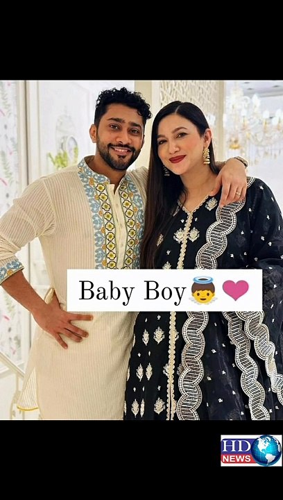 Gauhar khan share first pic with her son #gauhar khan son name #gauhar khan son pic #gauhar khan son