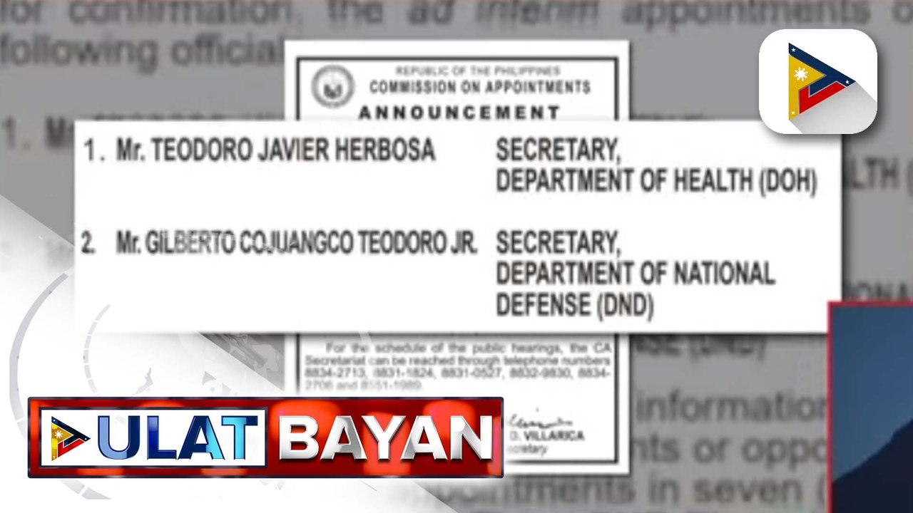 Ad interim appointment ni Sec.  Herbosa, Sec. Teodoro, isusumite na ni PBBM sa CA