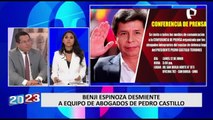 Benji Espinoza niega formar parte de equipo de defensa legal del expresidente Pedro Castillo