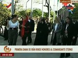 Primera Dama de Irán rinde honores al Comandante Hugo Chávez en el Cuartel de la Montaña