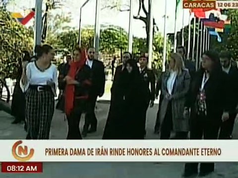 Primera Dama de Irán rinde honores al Comandante Hugo Chávez en el Cuartel de la Montaña