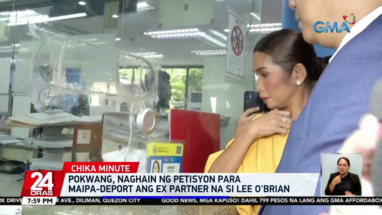 Pokwang, naghain ng petisyon para maipa-deport ang ex-partner na si Lee O'Brian | 24 Oras