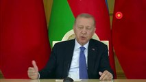 Erdoğan'la Aliyev arasında gülümseten diyalog